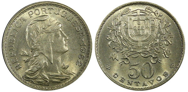 Portugal 1962 50 Centavos Lisbon Mint UNC KM# 577  (22 275)