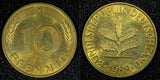 Germany - Federal Republic 1988 F 10 Pfennig Stuttgart Mint KM# 108 (22 729)
