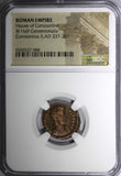 Roman Constantius II AD 337-361 BI Half Centenionalis /Soldier Horseman NGC (88)