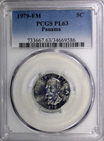 Panama 1979 FM 5 Centesimos PCGS PL63 TOP GRADED PROOF LIKE COIN  KM# 35.1 (6)