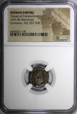 ROMAN Constans AD 337-350 AE4 BI Nummus / Army Soldiers NGC (178)