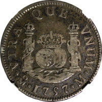 Mexico SPANISH COLONY Fernando VI 1757 Mo M 2 Reales NGC VF25 SCARCE KM# 86.1(5)