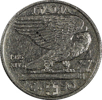 Italy Vittorio Emanuele III 1936 R 50 Centesimi SCARCE VF/XF KM# 76 (8)