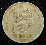 Guatemala 1911 H 1 Real Heaton and Sons KM# 177  (22 632)
