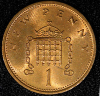 Great Britain Elizabeth II Bronze 1977 1 New Penny UNC KM# 915 (22 707)