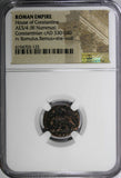 ROMAN Constantinian Dynasty AE3/4 Nummus AD 330-340 / She-Wolf &Twins NGC (125)