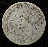 GUATEMALA Silver 1925 10 Centavos 1 st YEAR TYPE BETTER DATE KM# 239.1 (22 754)