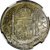 PERU Fernando VII Silver 1817 LIMA JP 2 Reales NGC AU55 KM# 115.1 (028)