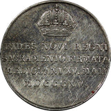 AUSTRIA Silver Jeton Medal 1815 Francis II as Coronation in Milan,22 mm (9931)