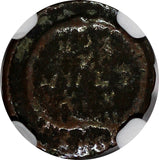 EASTERN ROMAN Theodosius I , AD 379-395 AE4 NUMMUS / WREATH NGC  (140)