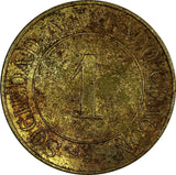 COSTA RICA Token  Sociedad Alvarado Chacon 1 Real 26mm Rulau CR 48  (20 781)