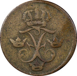 Sweden Frederick I Copper 1742 SM 1 Öre KM# 416.1 (21 311)