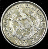 GUATEMALA Silver 1945 5 Centavos  KM# 238.1 (22 897)