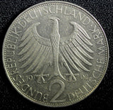 Germany-Federal Republic Max Planck Copper-Nickel 1962 J 2 Mark KM# 116 (23 706)