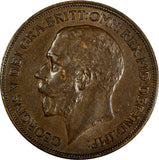 GREAT BRITAIN George V (1911-1936) Bronze 1921 Penny  KM# 810 (14 884)