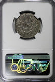 Germany Schles-Hols-Schauenburg Silver 1609 IG 1/16 Thaler NGC AU58 TOP KM# 47