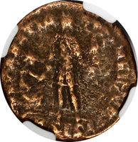 WESTERN ROMAN EMPIRE Gratian 367-383 AE2 Rev-Emperor dragging captive NGC (001)