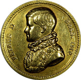 Brazil Gold Medal 1840-1940 Peter II Anniversary Emperor's  22mm 7,12g (18 887)