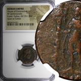 ROMAN Gallus Centenionalis AD 351-354 BI/Concordia Chi-Rho banners NGC (031)