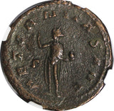 ROMAN.Gallienus AD 253-268  BI Double-Denarius / Rev. SOL,Sun,Globe NGC (044)