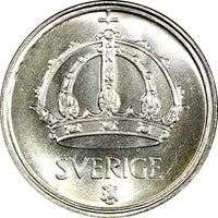 SWEDEN Gustaf V Silver 1942-1950 10 Ore UNC/BU KM# 813 RANDOM PICK (1 COIN) (29)