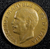 ITALY Vittorio Emanuele III  Bronze 1927 R 5 Centesimi UNC KM# 59 (23 865)