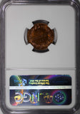 Italy Umberto I Copper 1897-R 2 Centesimi NGC MS64 RB Nice Toning KM# 30 (244)