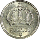 Sweden Gustaf V (1907-1950) Silver 1949 10 Öre GEM BU KM# 813 (22 061)