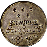 Germany Brandenburg-Prussia,Friedrich Wilhelm III "SIMPLE" Silver Token 25mm/01