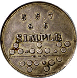 Germany Brandenburg-Prussia,Friedrich Wilhelm III "SIMPLE" Silver Token 25mm/01