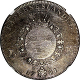 SWEDEN Gustaf III Silver 1781 1 Riksdaler NGC XF DETAILS Dav-1736,KM# 527