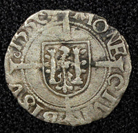 FRANCE  Besançon Charles V Silver 1550 1/2 Carolus 0,55g. 14mm B-1295 (559)