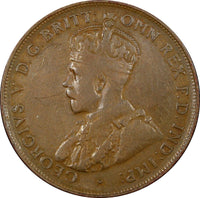 Australia George V Bronze 1922 1 Penny 30.8mm KM# 23 (21 569)