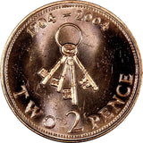 Gibraltar Elizabeth II 2004 2 Pence British Occupation BU KM#1044 RANDOM PICK