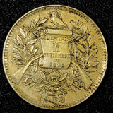 GUATEMALA 1900 1 Real Heaton Birmingham Mint Toned KM# 177  (22 766)
