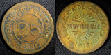 Guatemala Provisional Coinage Copper 1915 25 Centavos KM# 231 (23 327)