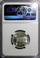 Ireland Republic Copper-Nickel 1982 5 Pence NGC AU58 1 GRADED HIGHER KM# 22