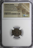 Roman Constantinian AD 330-340 AE3/4 NUMMUS NGC / Constantinopolis/Victory (65)