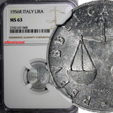 Italy 1956 R 1 Lira NGC MS63 BETTER DATE TOP GRADED BY NGC SCARCE KM# 91 (68)