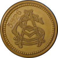 CHILE VulcaniteTOKEN COMPANIA DE SALITRES / $2 / DE ANOTFAGASTA #5926 Ant 26