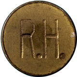 COSTA RICA Brass Rohrmoser Hermanos Token "R.H."Engraved Both Sides SCARCE (17)