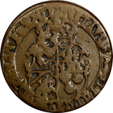 SWEDEN Gustaf II Adolf (1611-1632) Copper 1627 1 ORE (MDCXXVII)41 mm RARE KM#115