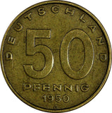Germany - Democratic Republic (DDR) Aluminum-Bronze 1950 A 50 Pfennig KM# 4 (30)