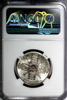 GREAT BRITAIN George V (1910-1936) Silver 1917 1 FLORIN NGC AU58 WWI KM# 817