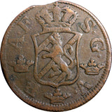 SWEDEN COPPER Adolf Frederick 1767 2 Ore,S.M  Low Mintage:467,000  KM#461 (2378)