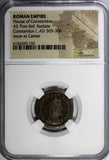 ROMAN Constantius I as Caesar AD 305-306 AE Post-reform Radiate /Jupiter NGC(0)