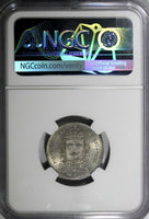 SWEDEN Carl XIV Johan Silver 1832 CB 1/8 Riksdaler NGC UNC DETAILS KM# 626 (015)