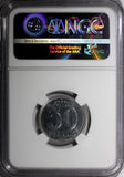 German-Democratic Republic DDR 1980 A 50 Pfennig NGC MS65 TOP GRADED KM#12.2(16)