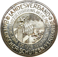 GERMANY BAVARIA Silver Medal 1926 Rupprecht, Crown Prince by C. Poellath.(8510)