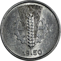 Germany - Democratic Republic (DDR) Aluminum 1950 A 5 Pfennig KM# 2 (19 826)